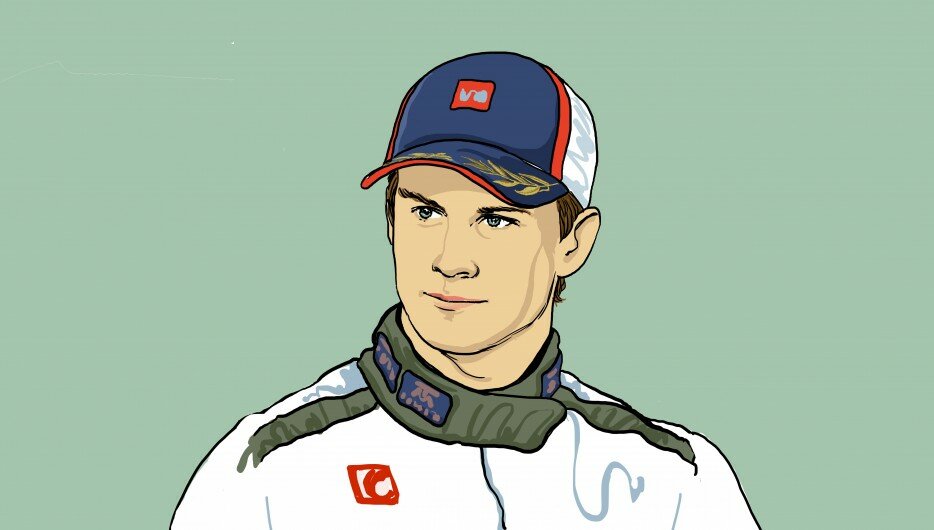 henry_the_podiumist_Racing Cap garlanded with laurel leaves - Illustration Stephane Manel